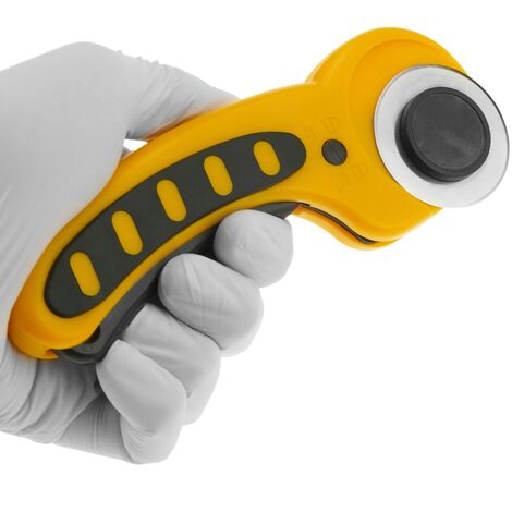 Cutter rotatif à gachette Fiskar 45mm - pour droitier et gaucher
