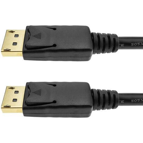 Câble Displayport pour vidéo et image 2K 4K DP-DP noir 1m