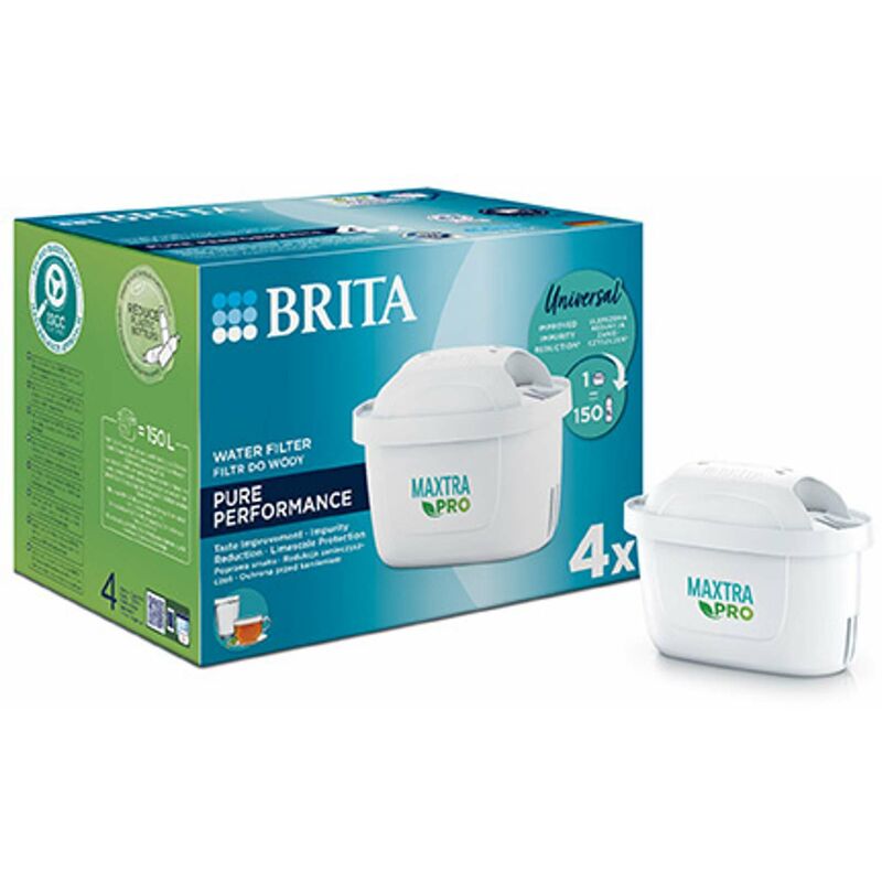Eau Potable Sans Bpa Pack De 12 Filtres à Eau Compatibles BRITA Maxtra Pro - Réduit Chlore, Calcaire, Impuretés Et Pesticides Pour Une Eau Pure Et Délicieuse