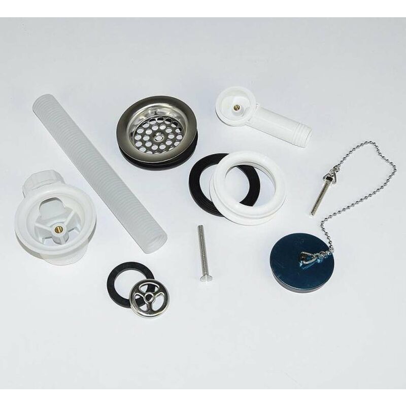 Villeroy & Boch O.novo - Trop-plein pour évier céramique, chrome 94281061
