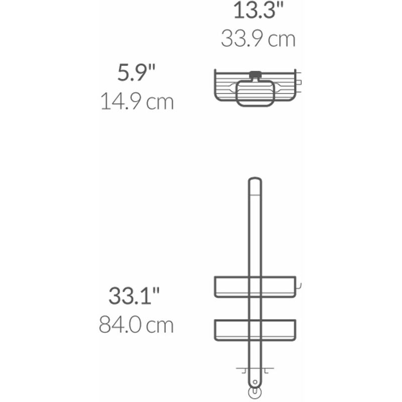 Serviteur de Douche à Suspendre Simplehuman BT1101 salle de bain deco