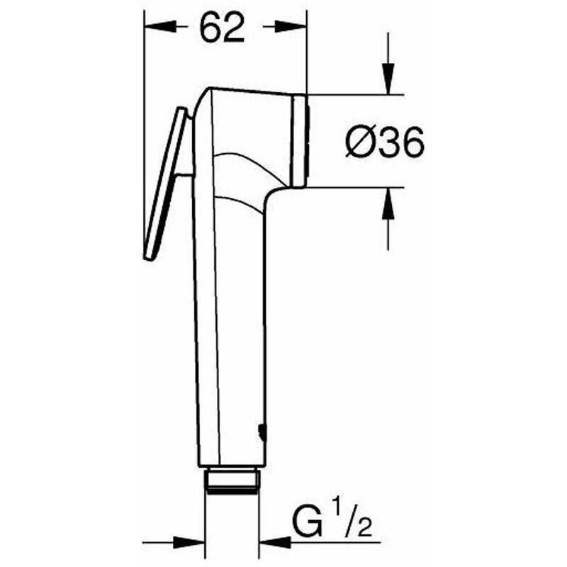 GROHE Vitalio Trigger Pommeau de douche chrome - 26351000 