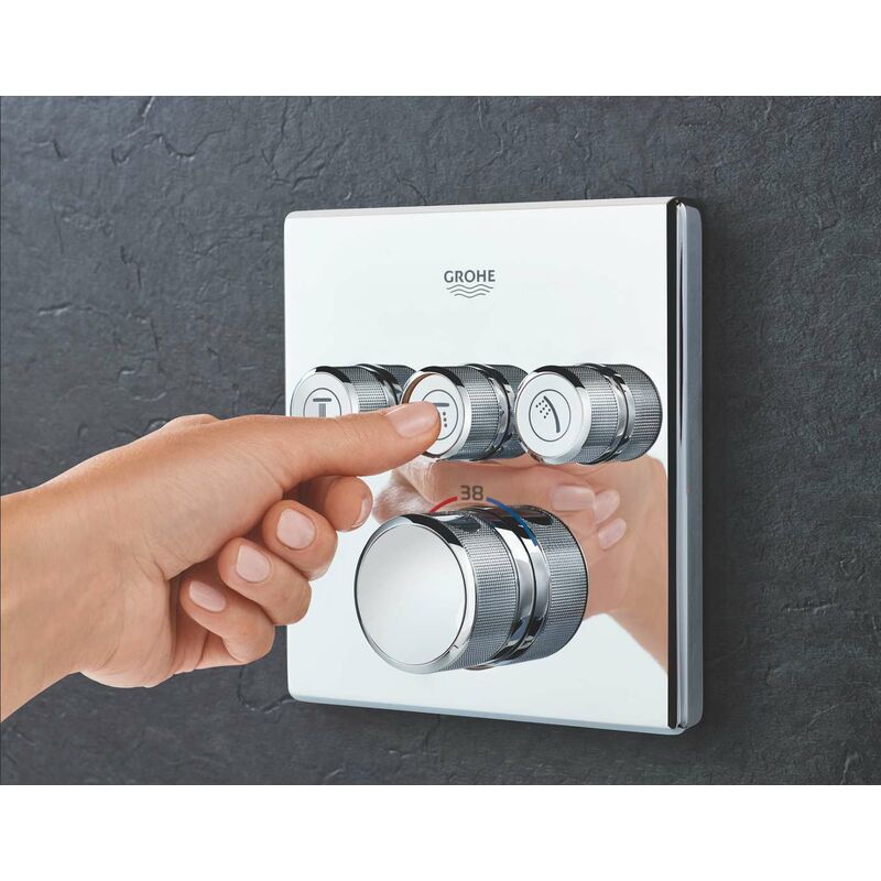 Mitigeur Thermostatique Douche Grohe Grohtherm SmartControl encastré 3  voies 29126000