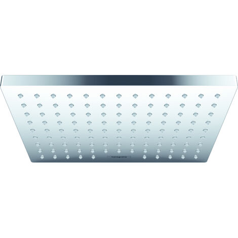 Hansgrohe – Douche de tête 230x170 mm – Jet Rain 5,4 l/min – Finition chrome – Matériau synthétique – Installation murale/plafond – 26094000