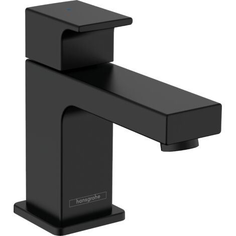 Hansgrohe – Robinet de lavabo noir mat EcoSmart – Finition métal laiton – ComfortZone 70 pour eau froide – 71592670