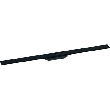 Hansgrohe RainDrain Flex - Caniveau de douche linéaire avec grille en inox 1000, pour montage libre, découpable, noir mat 56046670