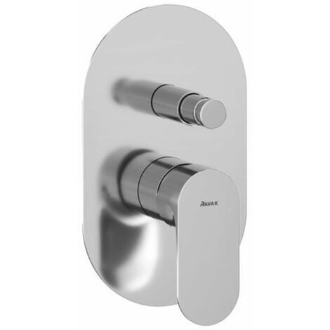 Ravak Eleganta - Mitigeur encastré 2 sorties, avec corps d’encastrement, chrome X070218 (1/4)