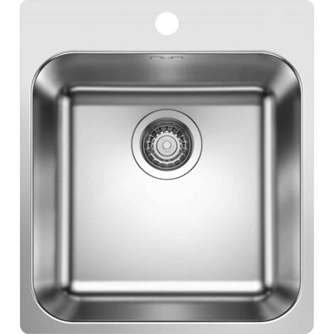 Blanco Supra 400 - Évier, 44x50 cm, inox brossé 526352 (1/5)