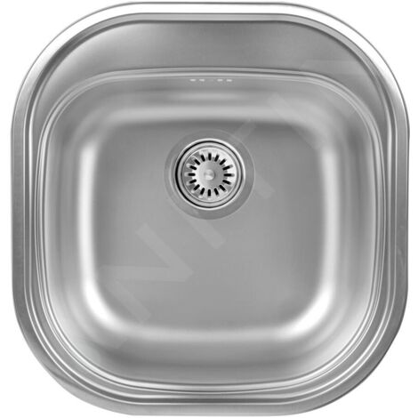 Novaservis - Évier Luxus, 46x48 cm avec trop-plein, inox DR46/48 (1/2)