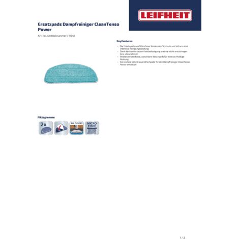 Leifheit - House de rechange pour Clean Tenso Power, 2 pièces, vert 11941 (1/2)