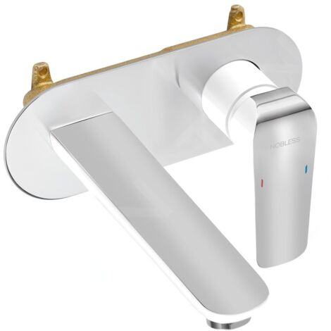 Novaservis Nobless Tina - Mitigeur de lavabo encastrable, blanc/chrome 38200,1 (1/2)
