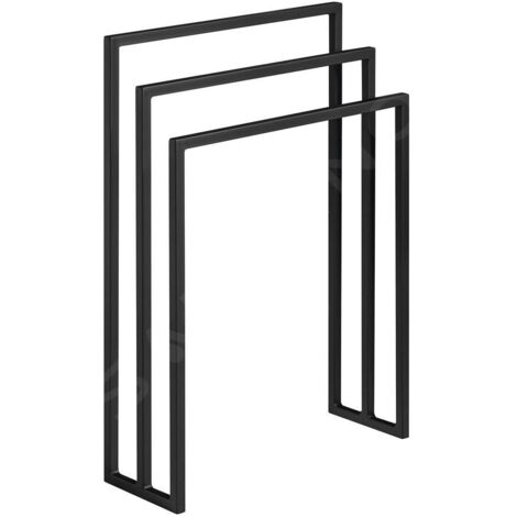 Sapho Équipement de salle de bain - Porte-serviettes sur pied, noir mat SKA303 (1/3)
