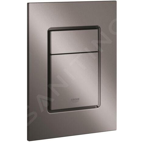 GROHE 37535A00 Plaque de commande WC Skate Cosmopolitan S 37535 double chasse/Démarrage&Arrêt graphite dur