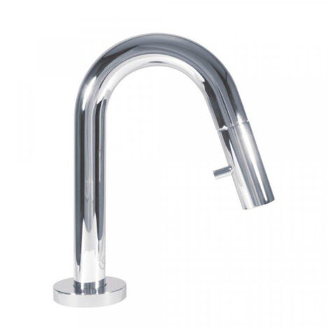 Ideal Standard – Robinet de lave-mains avec bec mousseur 12,5 cm – Laiton chromé – Hauteur 199 mm – Montage plaque 1 trou (1/4)