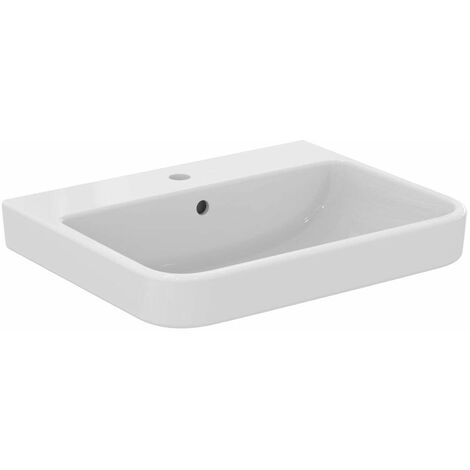Ideal Standard i.Life B - Lavabo 60x48 cm, avec trop-plein, trou pour robinetterie, blanc T460701 (1/5)