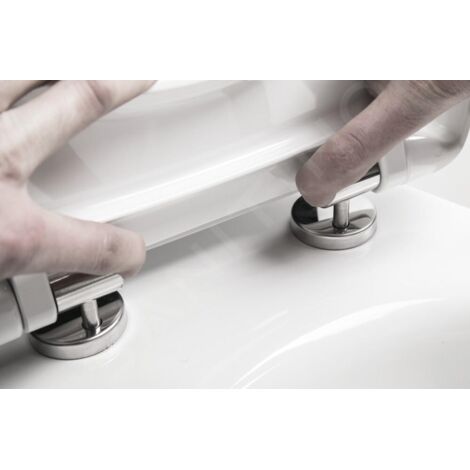 Abattant De WC Vale, Fermeture Automatique, Attache Rapide, 1 Pièce