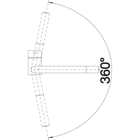 Blanco Linus - Robinetterie d’évier, inox brossé 517183