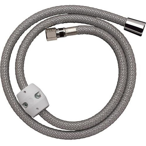 Hansgrohe – Flexible de douche en nylon 1,25 m – Raccord M15x1 x 1/2' femelle – Installation rapide pour mitigeurs de cuisine