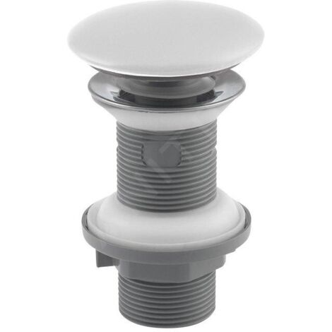 Sapho Infinity - Bonde de lavabo, Click Clack, blanc mat 38TP0166I