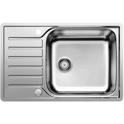 Blanco Lantos XL 6 - Évier, 78x50 cm, compacte, avec commande du vidage, inox brossé 523140 (1/4)