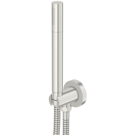 Steinberg 100 - Ensemble de pommeau de douche, support et flexible, nickel brossé 100 1670 BN (1/5)