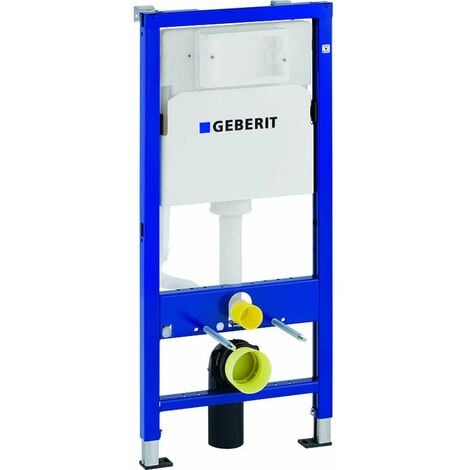 Geberit Duofix - Set de bâti-support, cuvette Gaia et abattant softclose, plaque de déclenchement Delta01, blanc alpin SANI11CA3112