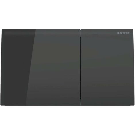 Plaque de commande WC Geberit Sigma 70 Square – Actionnement double chasse – Tiges de poussée insonorisées – Réglage rapide sans outil – Noir