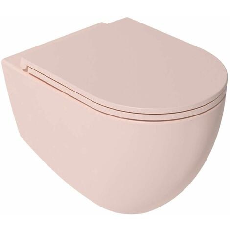 Sapho Isvea - Abattant toilette Slim, SoftClose, rose saumon 40KF0541I-S