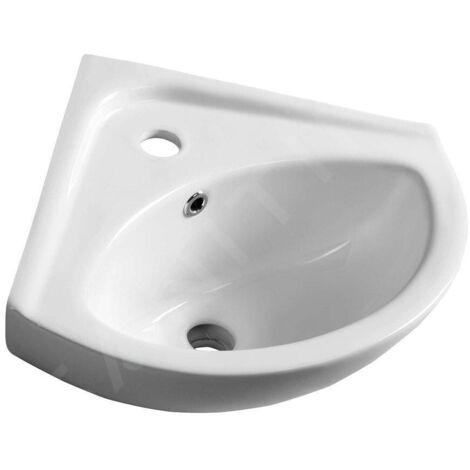 Aqualine Luigi - Lave-mains 34x34 cm, d'angle, blanc FS161