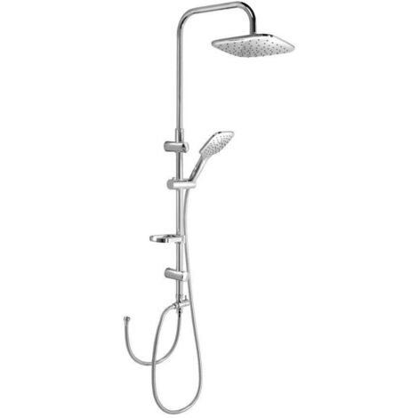 Aqualine Douches - Set de douche Kera sans robinetterie,220x220mm,3 jets, chrome SL430 (1/5)