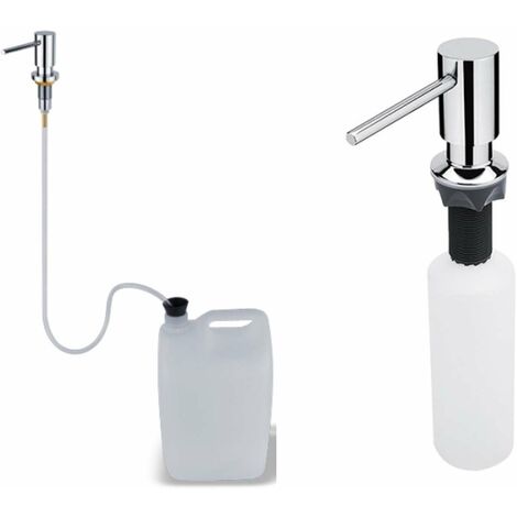 Nimco - Distributeur de désinfectant ou de savon, encastré, 350 ml, chrome UN 4031VH-26 (1/2)