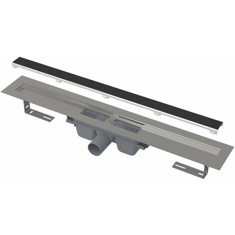 Alca - Caniveau de douche Marble 65 cm, avec grille pour insertion de carreaux, inox APZ15-650 (1/4)