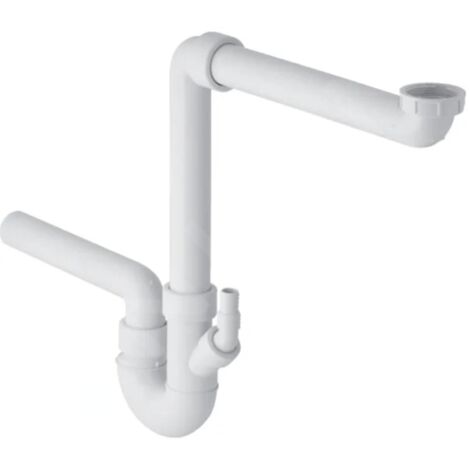 Geberit Accessoires - Stoppeur d'odeurs, à double chambre, avec raccord de tuyau, sortie horizontale, d 40mm 152.889.11.1 (1/2)