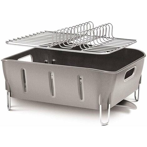 Simplehuman Accessoires de cuisine - Égouttoir 370x326x172 mm, gris KT1106