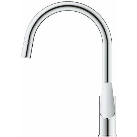 Grohe Start Edge - Mitigeur d’évier avec bec extractible, chrome 30550000