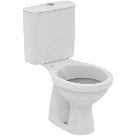 Ideal Standard – Cuvette WC à poser évacuation arrière avec bride – Dimensions 370x635x390mm – Céramique blanche – R033801