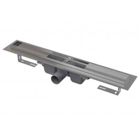 Alca - Caniveau de douche Professional 105 cm, avec rebord pour grille perforée, inox APZ6-1050 (1/2)