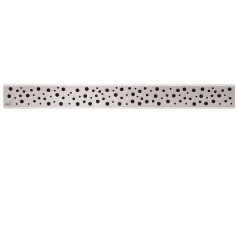 Alca Grilles - Grille pour caniveau à douche linéaire 95 cm, inox mat BUBLE-950M (1/3)