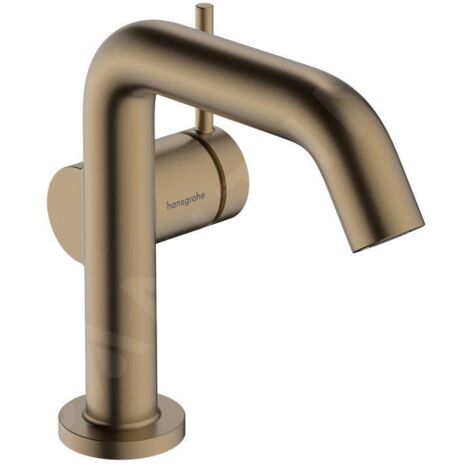 Hansgrohe – Mitigeur de lavabo CoolStart EcoSmart – Bronze brossé – Hauteur 161 mm – Longueur bec 130 mm – Montage monotrou – 73321140