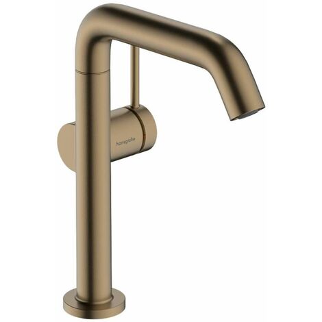 Hansgrohe – Mitigeur de lavabo à levier unique – Vidage Push-Open – Finition bronze brossé – Technologie EcoSmart – Hauteur 236 mm – 73360140