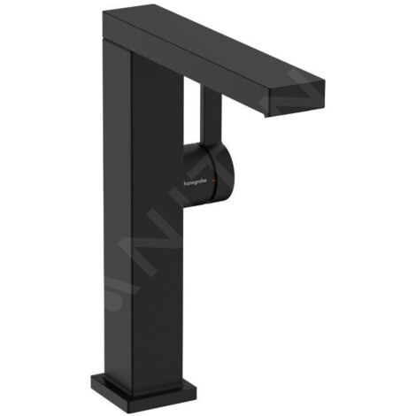 Hansgrohe Tecturis E - Mitigeur de lavabo avec vidage Push-Open, CoolStart, EcoSmart, noir mat 73060670 (1/5)