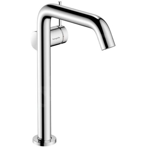 Hansgrohe – Mitigeur de lavabo CoolStart avec vidage Push-Open – Économie d'eau EcoSmart 4 l/min – Hauteur 283 mm – Longueur bec 167 mm – 73370000 (1/5)