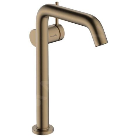 Hansgrohe – Mitigeur de lavabo monocommandé bronze brossé – Projection 240 mm, hauteur 230 mm, débit 4 l/min – CoolStart, EcoSmart – 73372140