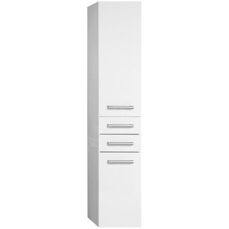 Aqualine Vega - Armoire suspendue avec panier 400x1840x310 mm, blanc VG180 (1/5)