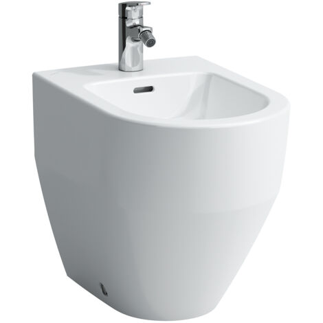 Laufen Pro - Bidet à poser, 530x360 mm, alimentation par arrière, 1 trou pour robinetterie, blanc H8329520003021 (1/5)