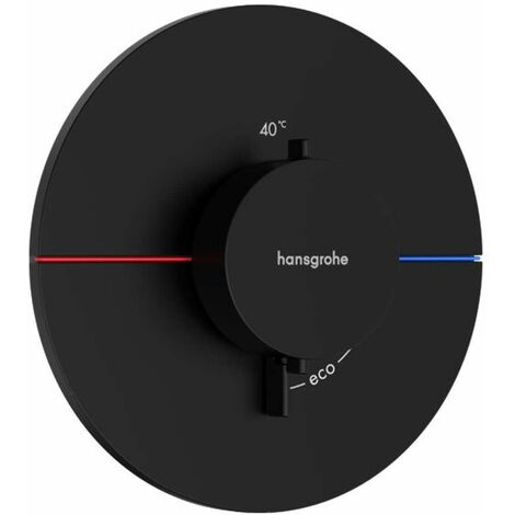 MITIGEUR THERMOSTATIQUE ENCASTRÉ, NOIR MAT HANSGROHE 15559670