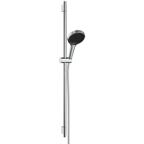 Hansgrohe Rainfinity - Set pomme de douche, barre et flexible, 3 jets, EcoSmart, chrome 28744000