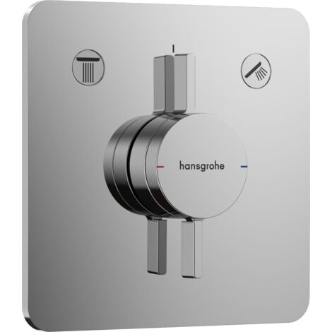 Hansgrohe – Mitigeur encastrable pour 2 sorties – Finition chrome – Débit maximal 31 l/min – Installation facile – 75414000