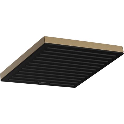 DOUCHE DE TÊTE, 26X26 CM, ECOSMART, BRONZE BROSSÉ HANSGROHE 24331140