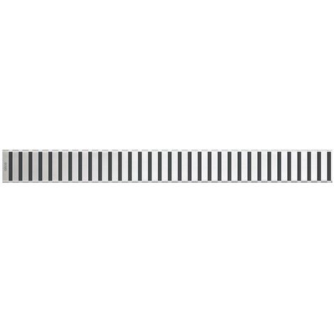Alca Grilles - Grille pour caniveau à douche linéaire 55 cm, inox brillant LINE-550L (1/2)